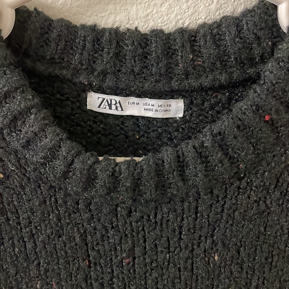 Zara black medium speckled sweater - Picture 2 of 5